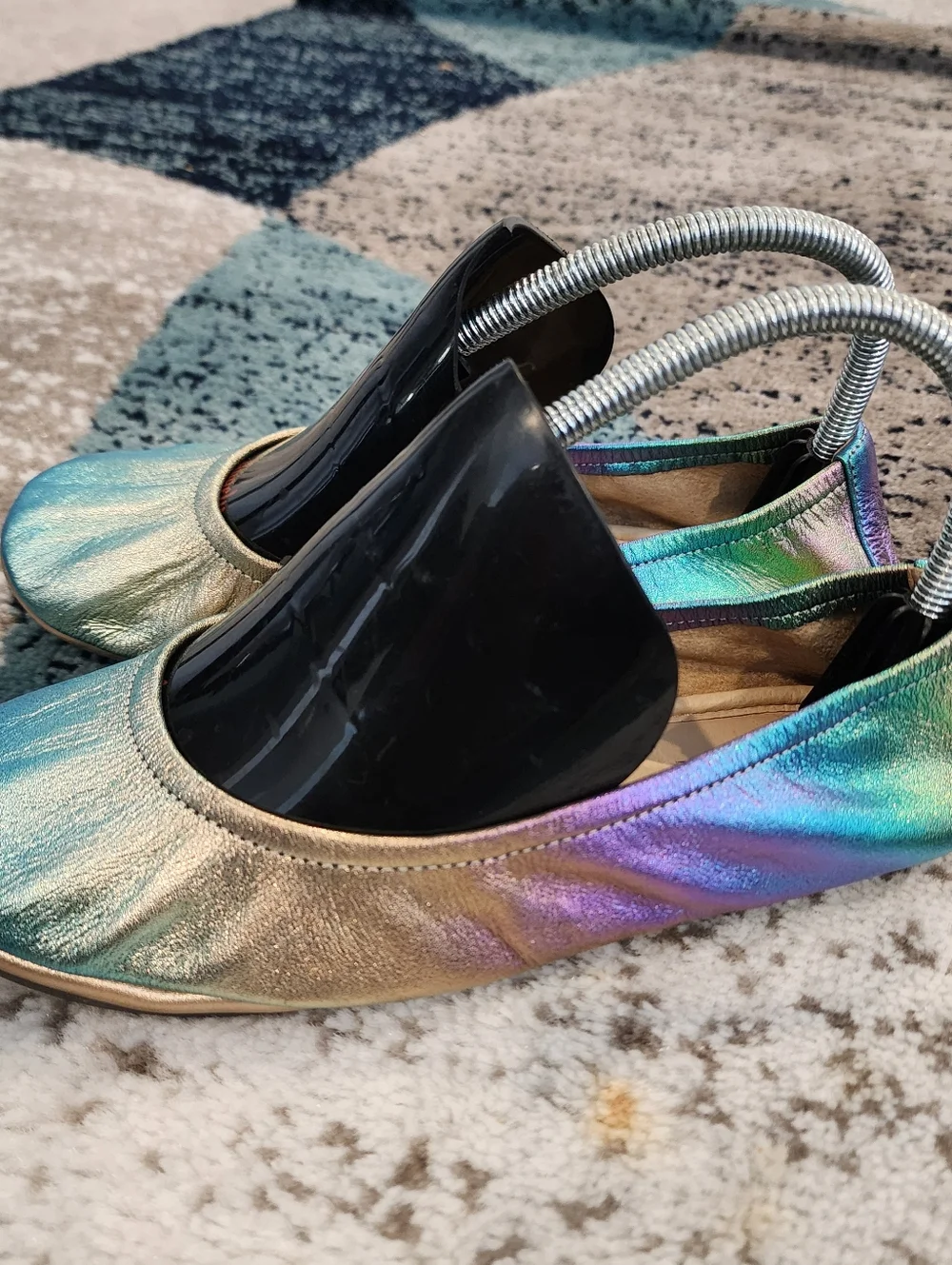 The Storehouse Flats Northern Lights Rainbow Foldable Ballet Size 8 Classic